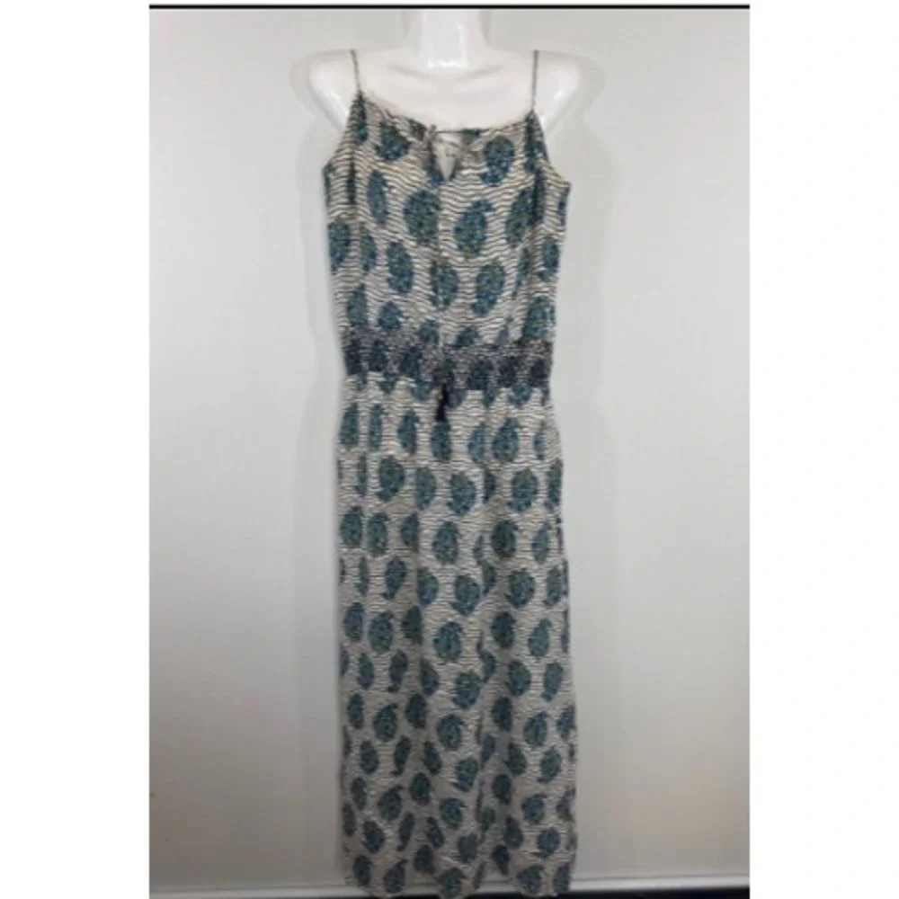 Tory Burch Shelbee Floral Printed 100% Silk Maxi Dress Size 6 Boho Beachy Vacay